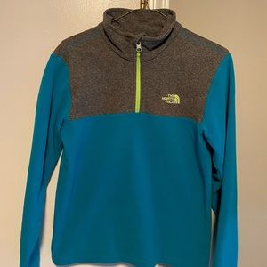 Girls North Face 1/2 zip Pullover